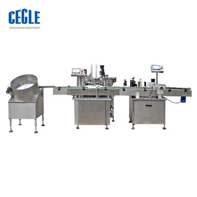 máquina de rellenar del líquido automático lleno del alcohol de 4 cabezas, máquina que capsula, máquina de etiquetado