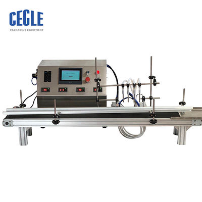 5-5000ml 4 equipa con inyector el aceite esencial de la máquina de rellenar del agua líquida automática líquida del perfume